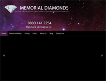 Tablet Screenshot of memorial-diamonds.com